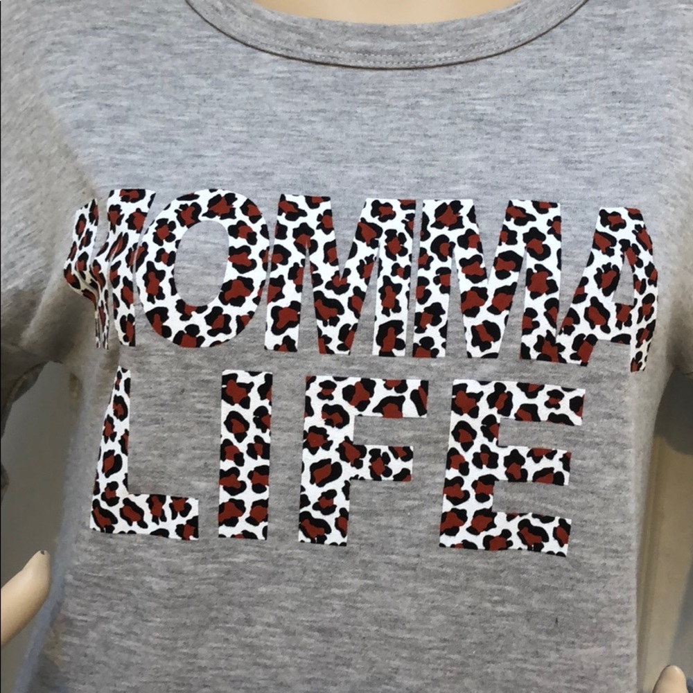 MOMMA LIFE LEOPARD STATEMENT  TOP - Picture 5 of 7